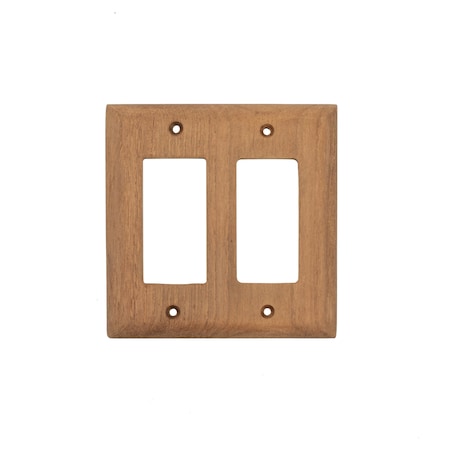 Whitecap Double Rock Switch Plate 60180